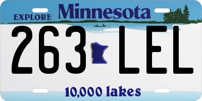MN license plate 263LEL