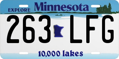 MN license plate 263LFG