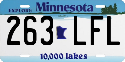 MN license plate 263LFL