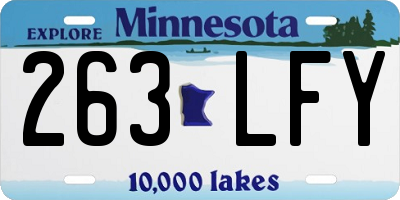 MN license plate 263LFY