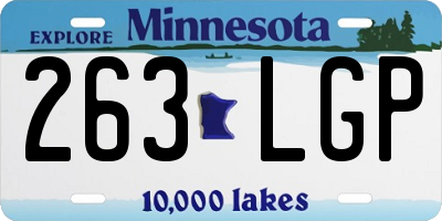 MN license plate 263LGP