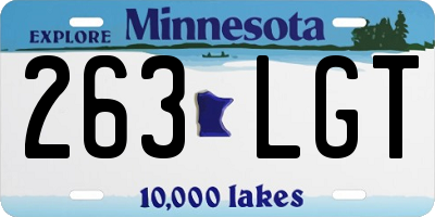 MN license plate 263LGT