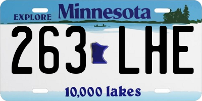 MN license plate 263LHE