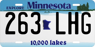 MN license plate 263LHG