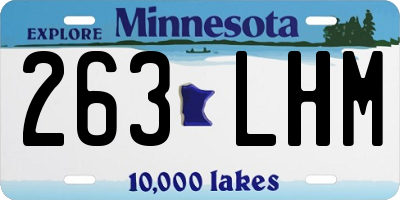 MN license plate 263LHM