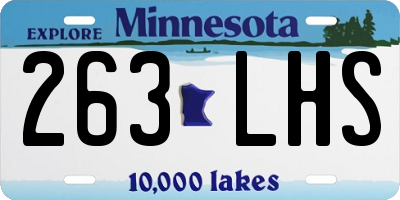 MN license plate 263LHS