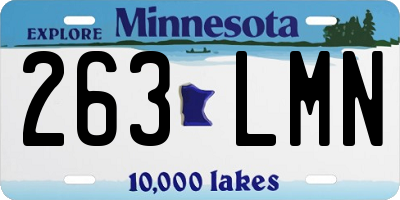 MN license plate 263LMN