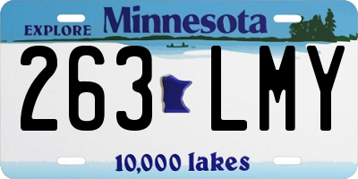 MN license plate 263LMY