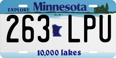 MN license plate 263LPU