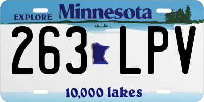 MN license plate 263LPV