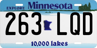 MN license plate 263LQD