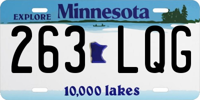 MN license plate 263LQG