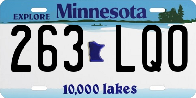 MN license plate 263LQO