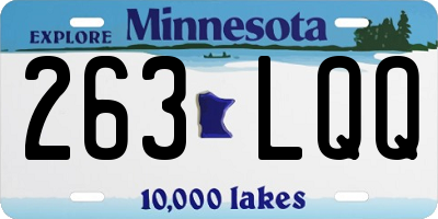 MN license plate 263LQQ