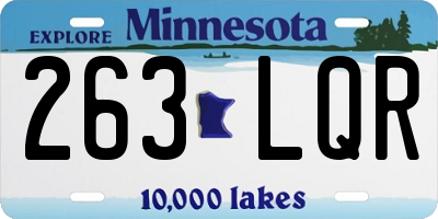 MN license plate 263LQR
