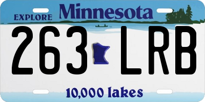 MN license plate 263LRB
