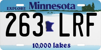 MN license plate 263LRF