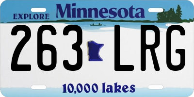 MN license plate 263LRG