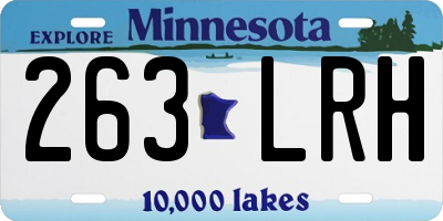 MN license plate 263LRH
