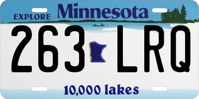 MN license plate 263LRQ