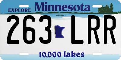 MN license plate 263LRR
