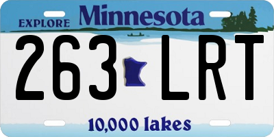 MN license plate 263LRT