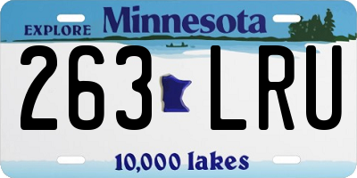 MN license plate 263LRU