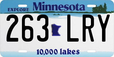 MN license plate 263LRY