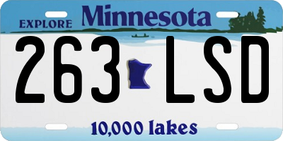 MN license plate 263LSD