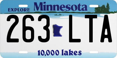 MN license plate 263LTA