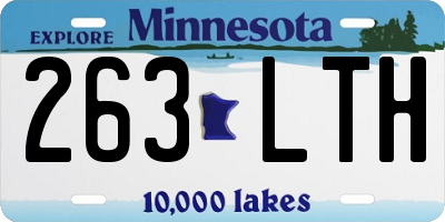 MN license plate 263LTH
