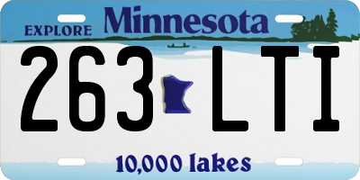 MN license plate 263LTI