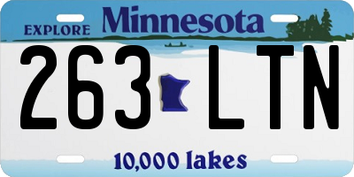 MN license plate 263LTN