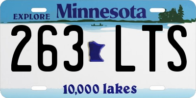 MN license plate 263LTS