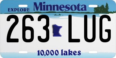 MN license plate 263LUG