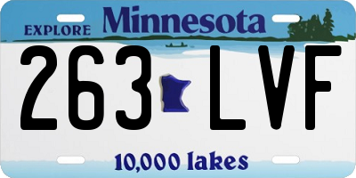 MN license plate 263LVF