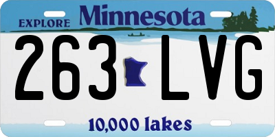 MN license plate 263LVG