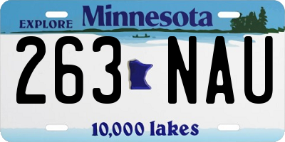 MN license plate 263NAU