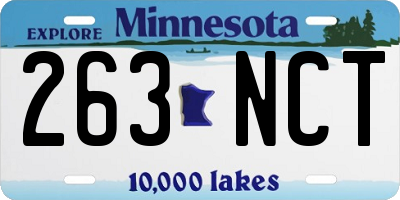MN license plate 263NCT
