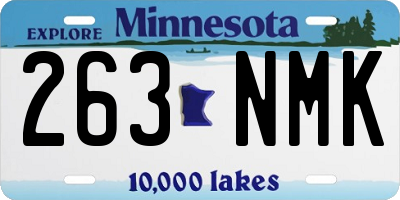 MN license plate 263NMK