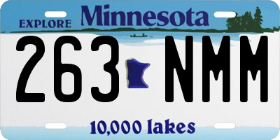 MN license plate 263NMM