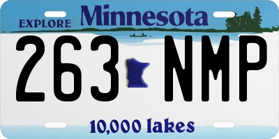 MN license plate 263NMP