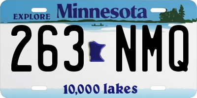 MN license plate 263NMQ