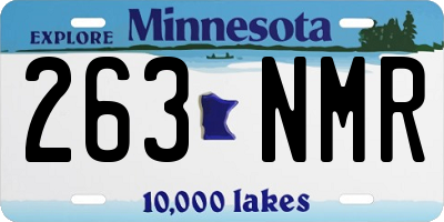 MN license plate 263NMR