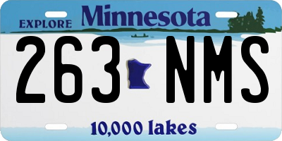 MN license plate 263NMS