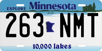 MN license plate 263NMT
