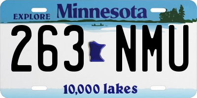 MN license plate 263NMU