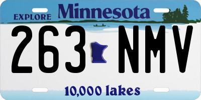 MN license plate 263NMV