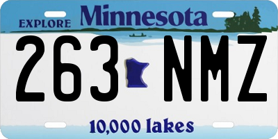 MN license plate 263NMZ