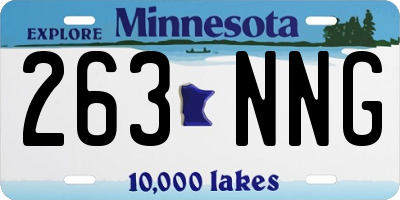 MN license plate 263NNG